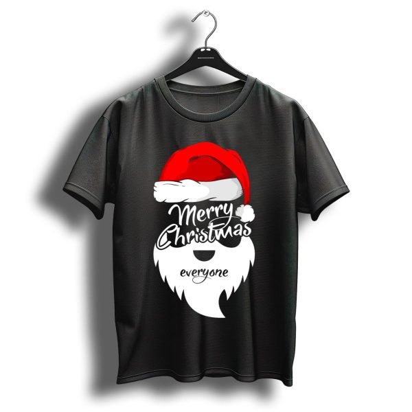 Merry Christmas Everyone Santa Hat Beard T Shirt 1 t shirt 1