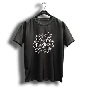 Merry Christmas Festive Vine Wreath T Shirt