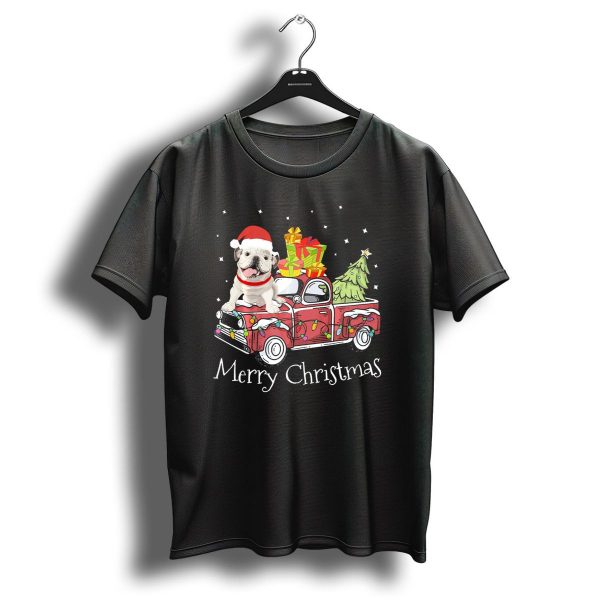 Merry Christmas French Bulldog Pickup Truck With Gifts And Tree T Shirt 1 t shirt 1