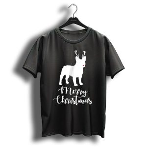 Merry Christmas French Bulldog Reindeer T Shirt