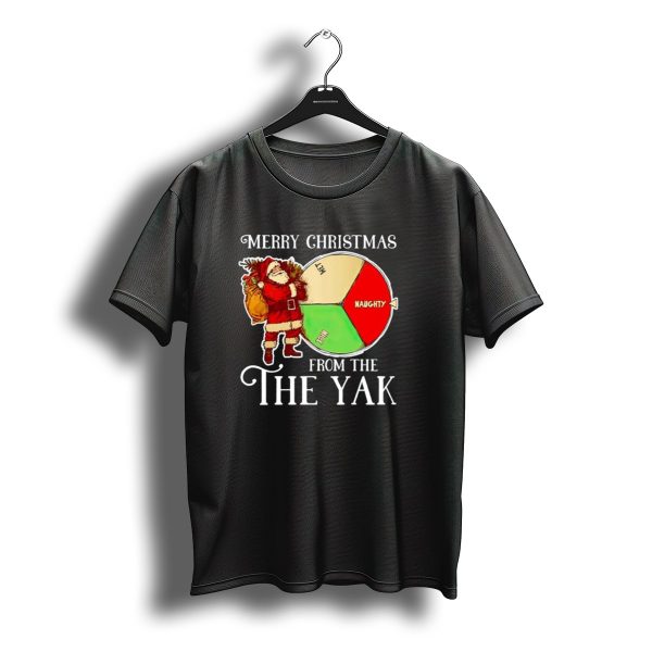 Merry Christmas From The Nice Naughty List Yak Santa T Shirt t shirt 1