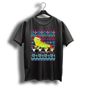 Merry Christmas Funny Iguana Ugly Sweater Holiday T-Shirt