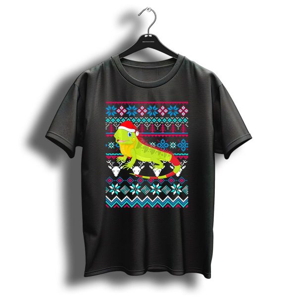 Merry Christmas Funny Iguana Ugly Sweater Holiday T Shirt 1 t shirt 1