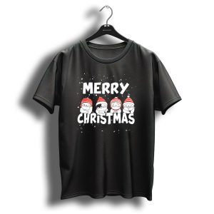 Merry Christmas Funny Snow Hats Cats Winter Festive T-Shirt