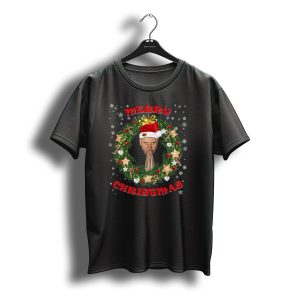 Merry Christmas Glenn Gregory Santa Hat Wreath T-Shirt