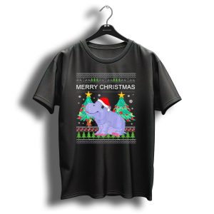 Merry Christmas Hippopotamus Funny Ugly Xmas T-Shirt