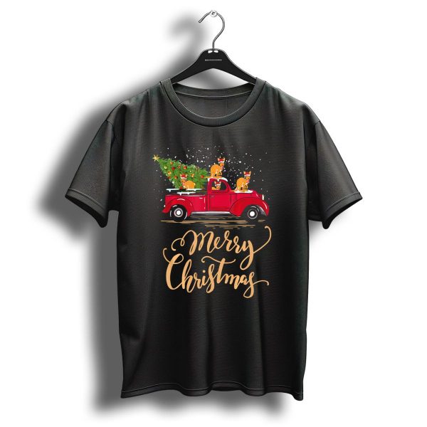 Merry Christmas Kangaroo With Festive Tree Truck T Shirt 1 t shirt 1