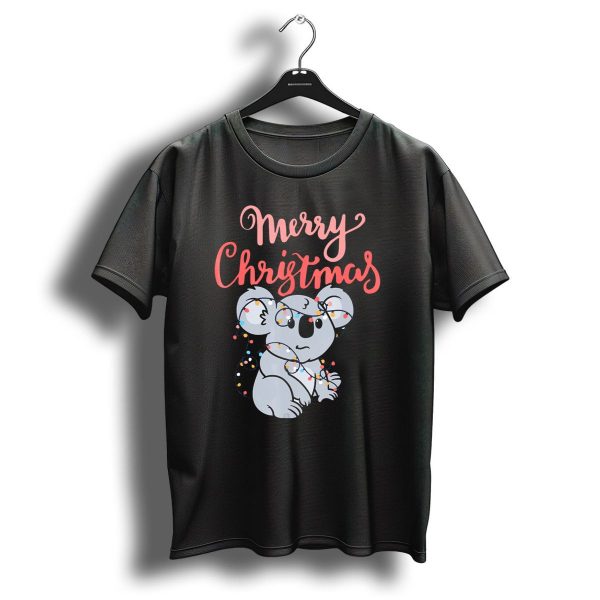 Merry Christmas Koala Bear With Holiday Lights T Shirt 1 t shirt 1