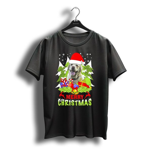 Merry Christmas Labrador Retriever Santa Hat Gifts Holiday Joy T Shirt t shirt 1