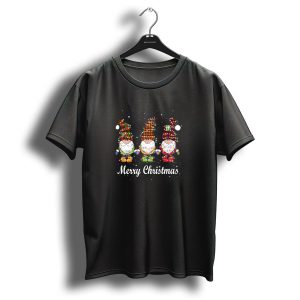 Merry Christmas Lights Gnome Tomte God Jul T Shirt