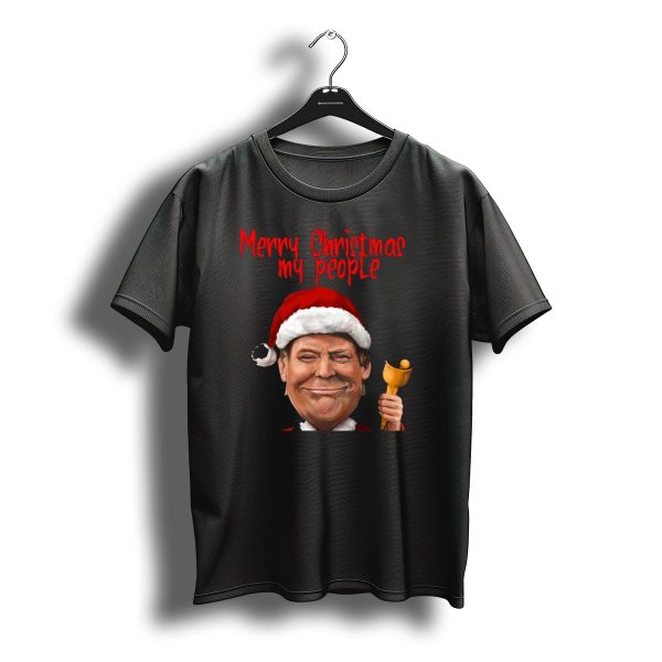 Merry Christmas My People Trump Santa T Shirt t shirt 1