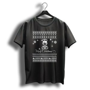 Merry Christmas Nurse Festive Snowflake T-Shirt