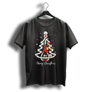 Merry Christmas Nurse Tree With Funny Medical Holiday Decorations T-Shirt