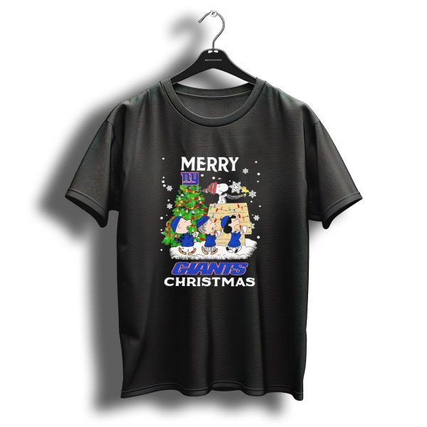 Merry Christmas Peanuts New York Giants T Shirt 1 t shirt 1