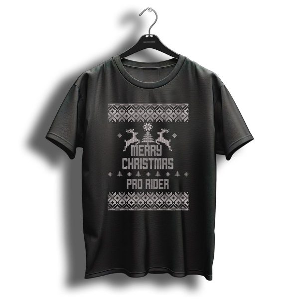 Merry Christmas Pro Rider Reindeer Snowflake Nordic T Shirt 1 t shirt 1