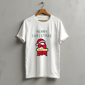 Merry Christmas Santa Among Us Chimney Character T-Shirt