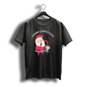 Merry Christmas Santa Claus Kidding Elfs T-Shirt