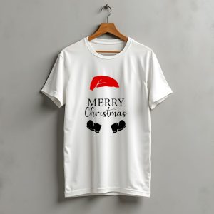 Merry Christmas Santa Hat And Boots Svg T-Shirt