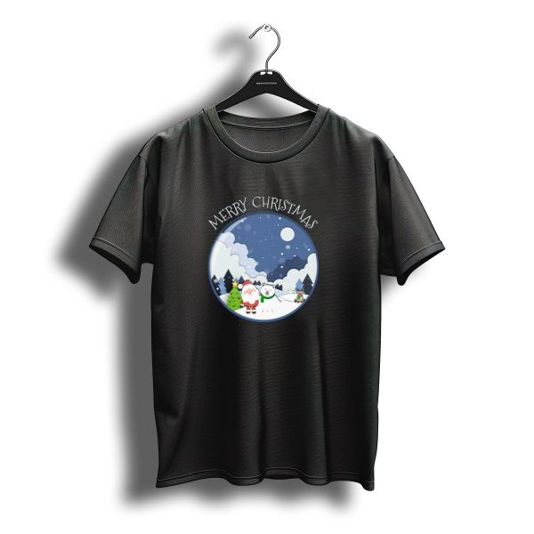 Merry Christmas Santa Snow Globe Winter Wonderland T Shirt t shirt 1