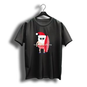 Merry Christmas Santa Surfing Family Vacation Matching Set T-Shirt