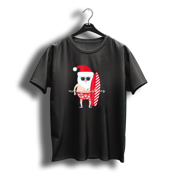Merry Christmas Santa Surfing Family Vacation Matching Set T Shirt t shirt 1