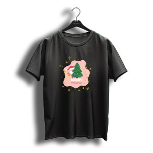 Merry Christmas Santa Tree And Stars T-Shirt