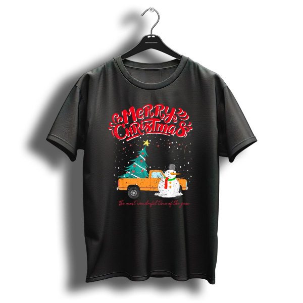 Merry Christmas Santa Truck Family The Most Wonderful Time Of The Year T Shirt 1 t shirt 1