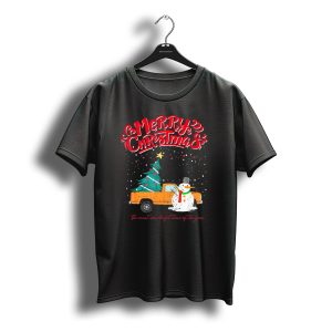 Merry Christmas Santa Truck Family The Most Wonderful Time Of The Year T-Shirt