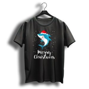 Merry Christmas Shark Funny Christmas Matching Family Group T-Shirt
