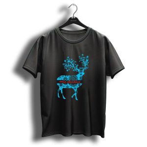 Merry Christmas Snowflake Reindeer T Shirt