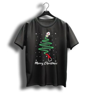 Merry Christmas Stethoscope Tree Funny Nurse T-Shirt