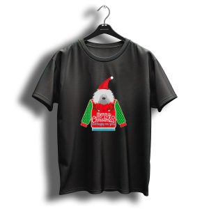 Merry Christmas Tibetan Terrier Cute Happy New Year T-Shirt