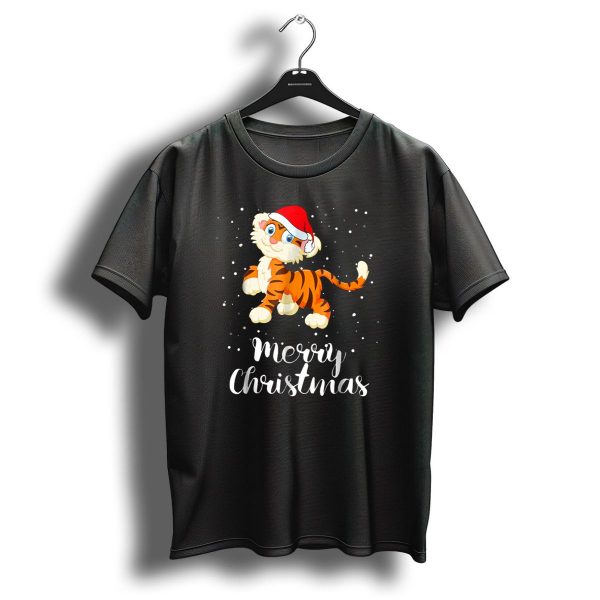 Merry Christmas Tiger Funny Christmas Matching Family Group T Shirt 1 t shirt 1