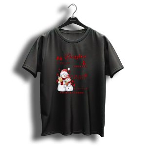 Merry Christmas To My Daughter Snowman Love Mom You Are My Sunshine T-Shirt