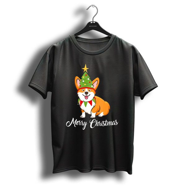 Merry Christmas Tree Corgi Funny Holiday T Shirt 1 t shirt 1