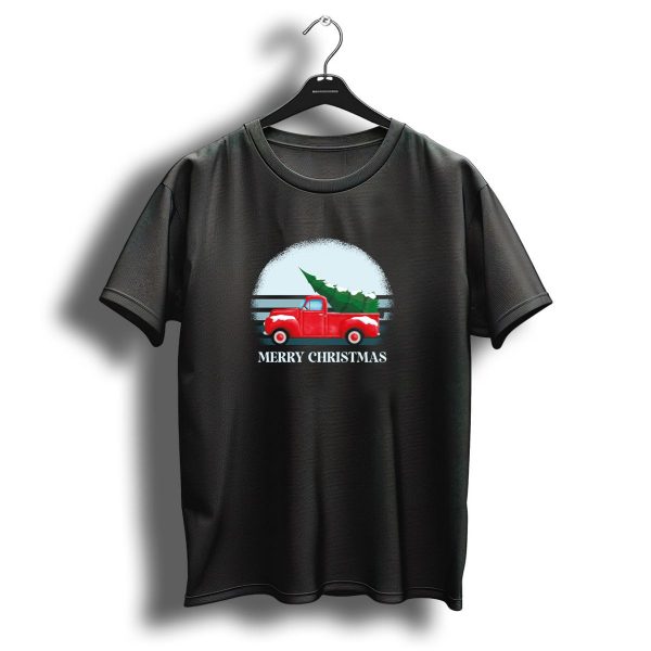 Merry Christmas Vintage Wagon Pickup Truck T Shirt 1 t shirt 1