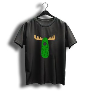 Merry Christmoose Funny Christmas Pickle Moose T-Shirt