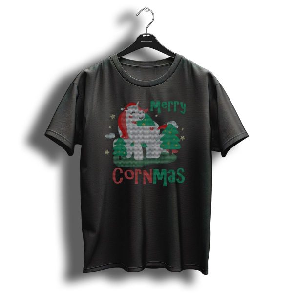 Merry Cornmas Unicorn Christmas Love Girl T Shirt 1 t shirt 1