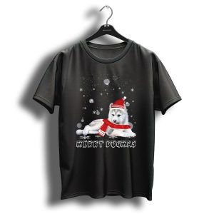 Merry Dogmas Siberian Husky Dog Snow Christmas T-Shirt