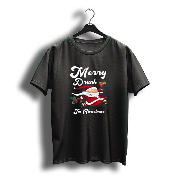 Merry Drunk Im Christmas Santa T Shirt t shirt 1