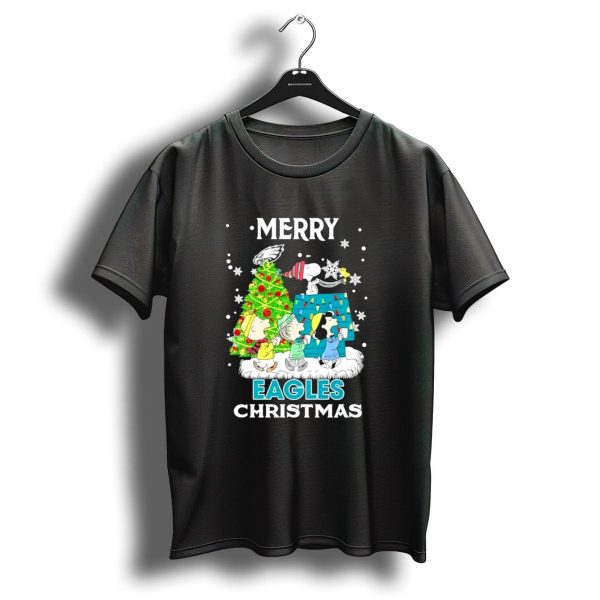 Merry Peanuts Eagles Christmas Holiday T Shirt 1 t shirt 1