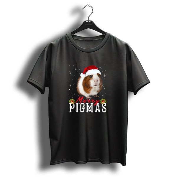 Merry Pigmas Funny Guinea Pig Christmas Face Mask T Shirt 1 t shirt 1