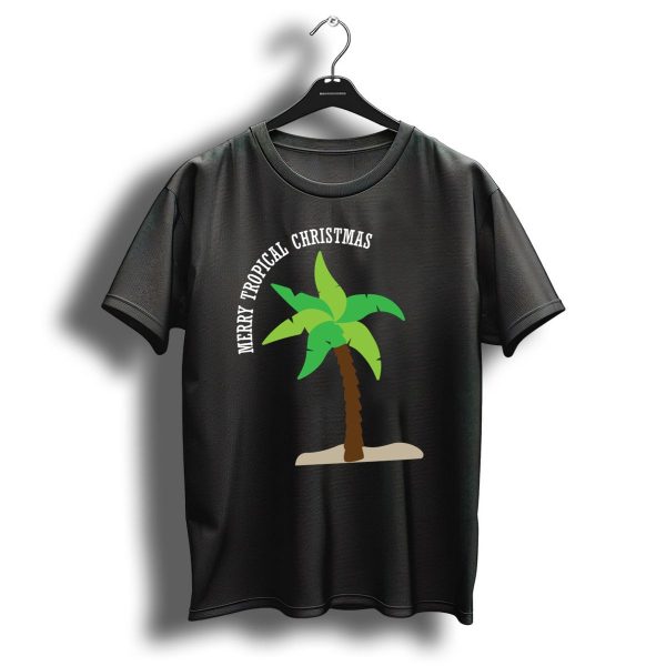 Merry Tropical Christmas Palm Tree T Shirt 1 t shirt 1