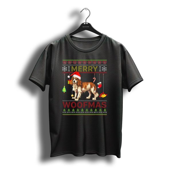 Merry Woofmas Cavalier King Charles Spaniel Christmas Santa Hat T Shirt t shirt 1