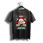 Merry Woofmas Cavalier King Charles Spaniel Santa Hat Reindeer Snowflakes Christmas Sweats T-Shirt