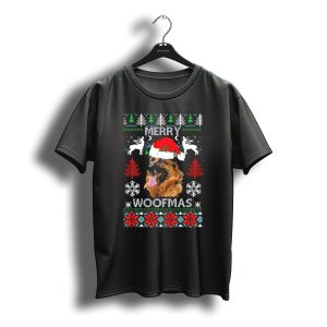 Merry Woofmas Santa German Shepherd Christmas T-Shirt