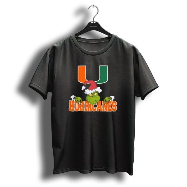 Miami Hurricanes Christmas Grinch 2024 Football Ncaa T Shirt 1 t shirt 1