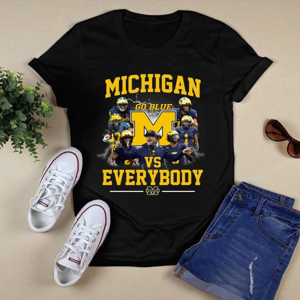 Michigan Go Blue Vs Everybody Shirt Black 1