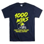 Michigan Wolverines 1000 Wins First Team In College Football History Helmet T-Shirt