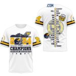 Michigan Wolverines 2024 National Champions All Over Print T Shirt